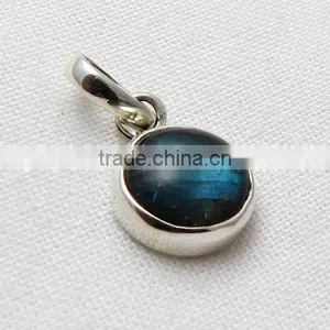 Gallery Piece Fire Labradorite 925 Sterling Silver Pendant thumbnail-1