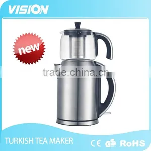 WX-8802A Electric Turkish Stainless Steel Tea Maker Teapot Kettle Set thumbnail-1