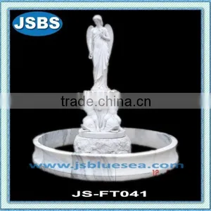 White Stone Angel Water Fountain Outdoor thumbnail-1