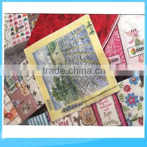 Promotion 1/8 Folding Dinner Napkin(40x40cm) Supply ODM Design thumbnail-3