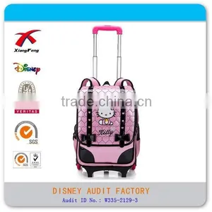 Funny Trolley Backpack Hello Kitty Trolley Bag for School thumbnail-1