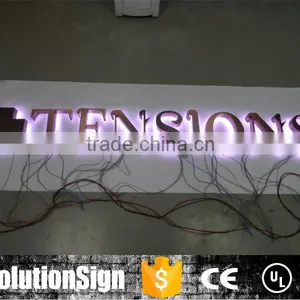 Waterproof Outdoor Advertising RGB Led Lighting Backlit Metal Letter Signs thumbnail-1