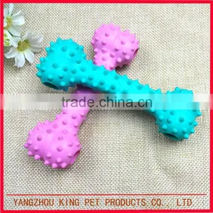 Factory Wholesale Rubber Dog Food Pet Toy Bone for Playing and Training thumbnail-1