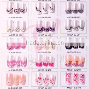 Office Girl 3d Flower Rhinestone Nail Tips Artificial Nail Arts.nail Tips thumbnail-1