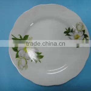 Daily Use Ceramic Porcelain Dishes Plate With Flower Design thumbnail-2