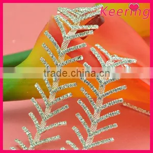 New Arrival 3.1 cm Sew on Rhinestone Trim Body Chain Belts and Jewelry Wholesale for Dress WRC-223 thumbnail-1