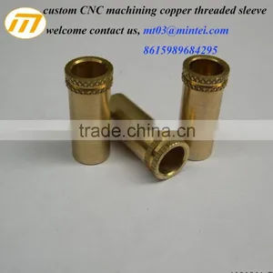 Custom CNC Machining Copper Threaded Sleeve thumbnail-1
