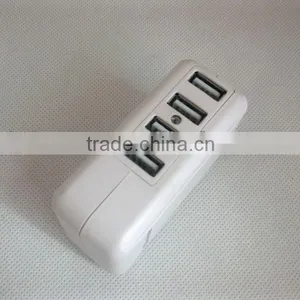 Worldwide Portable Universal Travel Adapter/adaptor/charger With 4 USB Output 5VDC4A thumbnail-1