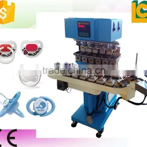 6-color Pneumatic Multi-color Industrial Pad Printers With Flame System Conveyor Pad Printer With 20 StationLC-SPM6-150/20 thumbnail-4