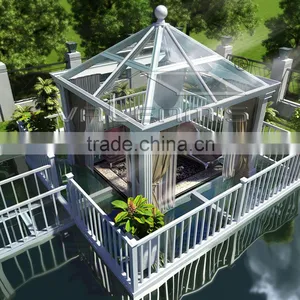 Energy-saving Temperede Insulated Glass Sunroom Glass House Sun Room thumbnail-5