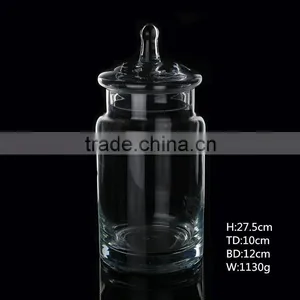 Crystal Covered Candy Dish Glass Box Jar thumbnail-2