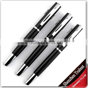 Silver Clip Metal Pen , Promotional Metal Ball Pen Silver Black thumbnail-1