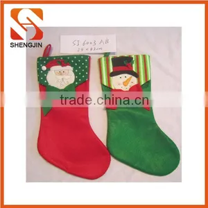 SJ-6720 Promotional Fleece Cute Sant Socks Gift Christmas Stocking thumbnail-3