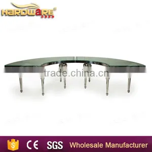 Full Circle Wedding Half Round Stainless Steel Wedding Moon Dining Table thumbnail-4