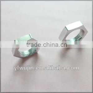 Brass Turned Hex Jam Nut Also Called Hex Thin Nut thumbnail-2
