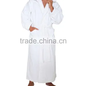 Wholesale Warm Winter Mens Turkish Cotton Terry Spa Robe With Hood thumbnail-1