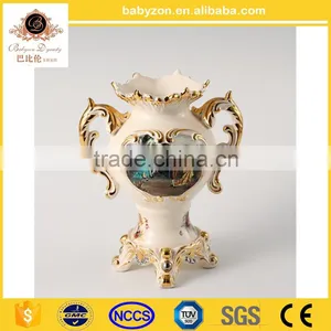 China Flower Vase Gilted Home Decor Ceramic Porcelain thumbnail-1
