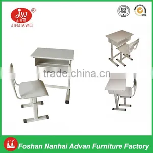 University Student Single and Adjustable Height Desk and Chair Set thumbnail-1