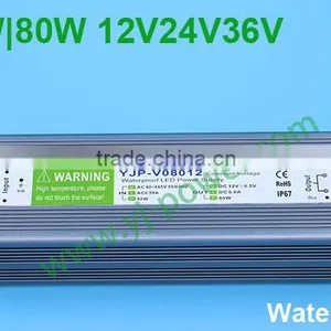 Power Supply 12v dc 72w 6 Amp Waterproof YJP-V08012 RoHS,CE-EMC,CE-LVD,IP67 thumbnail-5