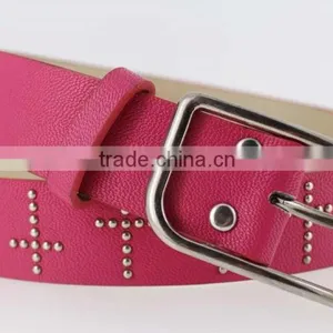 Women's Fashion Studded Belts for Jeans With pu Leather Square Accessories thumbnail-5