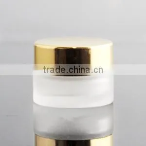Face Cream Glass Jar With Gold Aluminum Cap Different Capacity thumbnail-3