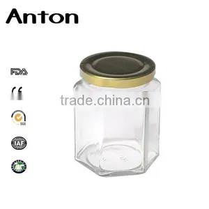 Various Capacity Footed Glass Storage Jar Sauce Bottles With Lid thumbnail-1