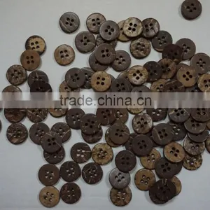Four Holes Fashionable Coconut Shell Button Size 22L thumbnail-2