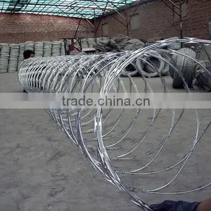 High Safety Low Price Razor Barded Wire Mesh / Hebei Manufacturer BTO-22 Razor Barbed Wire /galvanized & PVC Coated Razor Barbed thumbnail-2