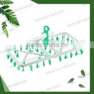Folding Plastic Coat Hanger(42pegs)-HMT3090 thumbnail-1