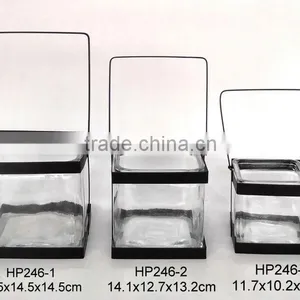 HP246 Clear Glass Flower Pot thumbnail-1