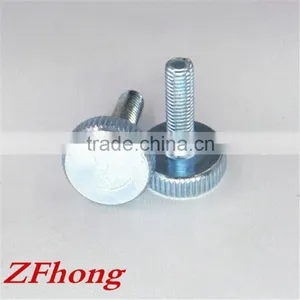 m1 - M10 Carbon Steel With White Zinc Flat Head Knurled Thumb Screw thumbnail-1