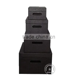 S/4 Faux Leather Storage Containers Set, thumbnail-3