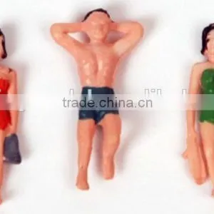 Model Swimming Figure, Scale Plastic Swimming Figure for 1/150, Plastic Mini Human Figures, Plastic 3d Swimming Figure thumbnail-4
