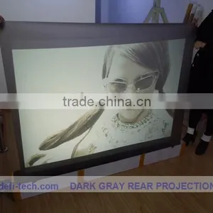 High Quality R Pvc Projection Screen Fabric ,high Contrast Grey Color,for Shop thumbnail-1