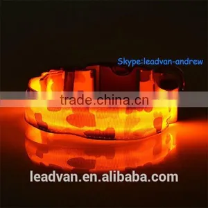 Wholesale Charming Flashing Collar Camouflage Cloth Retracable Buckle for Dog Collar thumbnail-1
