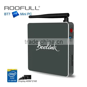 2016 Windows 10 Internet TV Box 4GB RAM 64GB/128GB/320GB ROM 2.4G/5.8G WIFI Intel Atom X7-Z8700 BT7 MINI PC thumbnail-1