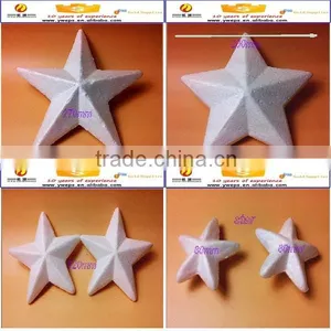 YIWU YIPAI80mm White Polyfoam Solid Five--pointed Star thumbnail-2