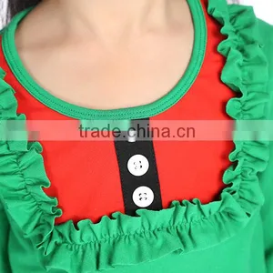 2016 Kaiya Skirt E-commerce Firm Green Shirt and Red Pant Suit for 2-6 Year Old Child thumbnail-4