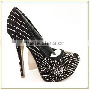 New Arrival High Heel Shoes Luxury Design Ladies Diamond Dress Party Prom Shoes Quality Choice thumbnail-2