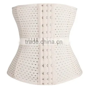 Two Color 2015 Wholesale 100% Latex Breathable Waist Trainer Corset With a Hole Very Cheaper thumbnail-5