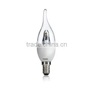 TUV GS CE ROHS CERTIFICATE E14 4W Led Twisted Led Bulb Candle Light thumbnail-3