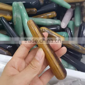 Tiger Eye Natural Stones BodyBuiding Stone Tools Massage/Dim Mak/Beauty Sticks thumbnail-3