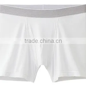 Plain White Men Boxer Short With Quick Dry Function thumbnail-1