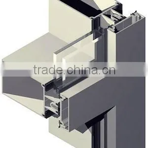 Hot Selling Strong Abrasive Resistance Glass Curtain Wall Price / Aluminum Curtain Wall Profile / Curtain Wall Price thumbnail-4
