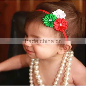 Mini Plastic Diamond Fabric Flower Hair Tie for Sexy Lady, Handmade Flower Bride Bohemian Headband Headband thumbnail-1