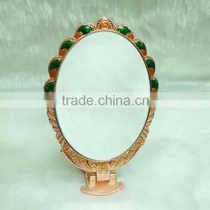 Rose Gold Vintage Cosmetic Makeup Mirror thumbnail-1