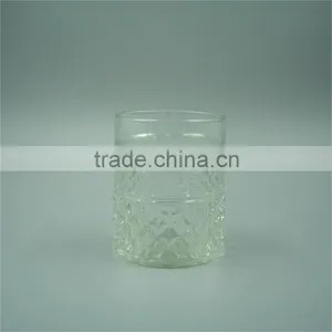 228ml Clear Glass Quilted Crystal Cups/ Tea Cups/ Beer Cups in the Pub thumbnail-1