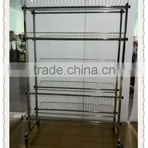 Modern Style Chrome Plated High Heel Shoes Display Rack thumbnail-2