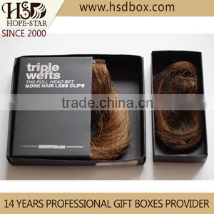 Custom Cheap Paper Hair Extension Packaging Box Wholesale Guangzhou thumbnail-1