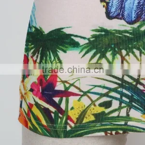 F5S15022 Fashion Design Top Tank Ladies Printed Wholesale Rib Waist China Manufacturer thumbnail-6